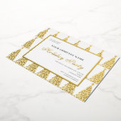 Invitation En Aluminium Fête de Noël d'entreprise moderne (Rotation)