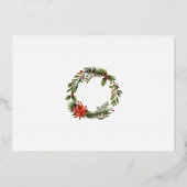 Invitation En Aluminium Fête de Noël des événements professionnels (Verso)