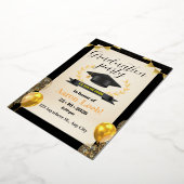 Invitation En Aluminium fête de remise des diplômes (Rotation)