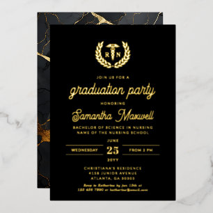 Invitation En Aluminium Fête de remise des diplômes de l'école d'infirmièr