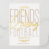 Invitation En Aluminium Fête de Thanksgiving (Recto)