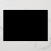Invitation En Aluminium Fête de vacances Geometric Pattern Noir Or (Verso)