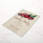 Invitation En Aluminium Fête de vacances Truck (Rotation)