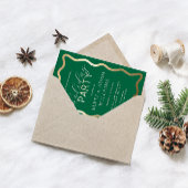 Invitation En Aluminium Fête de vacances Wave Green
