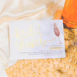 Invitation En Aluminium Fête des mariées Aquarelle Fête des mariées Champa