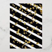 Invitation En Aluminium Fête des mariées citron à huile (Verso)