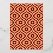 Invitation En Aluminium Fête des mariées de Brunch Retro Arch Mod Real Gol (Verso)