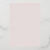 Invitation En Aluminium Fête des mariées de Coeurs Doux Roses (Verso)