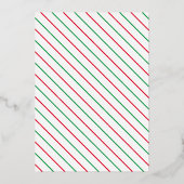 Invitation En Aluminium Fête des mariées de Noël Jingle et Mingle (Verso)