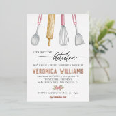Invitation En Aluminium Fête des mariées de recette (Debout devant)
