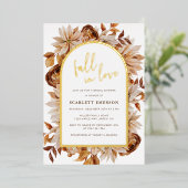 Invitation En Aluminium Fête des mariées élégante (Debout devant)