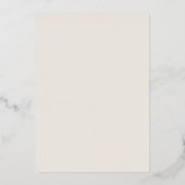 Invitation En Aluminium Fête des mariées élégante florale Pressée (Verso)