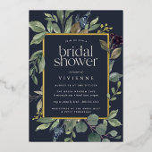 Invitation En Aluminium Fête des mariées Eucalyptus & Sage (Recto)