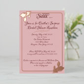 Invitation En Aluminium Fête des mariées Florale, Rose Bleu, Or (Debout devant)