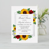 Invitation En Aluminium Fête des mariées florale traditionnelle (Debout devant)