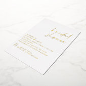 Invitation En Aluminium Fête des mariées moderne simple et élégante (Rotation)