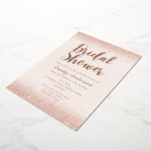 Invitation En Aluminium Fête des mariées or Rose chic (Rotation)