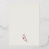 Invitation En Aluminium Fête des mariées papillon rose pâle (Verso)