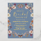 Invitation En Aluminium Fête des mariées périphérique Fleur sauvage Pastel (Recto)