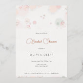 Invitation En Aluminium Fête des mariées Rose de thé doux (Recto)