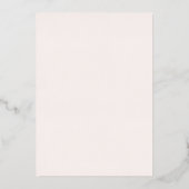 Invitation En Aluminium Fête des mariées rose Gold Script (Verso)
