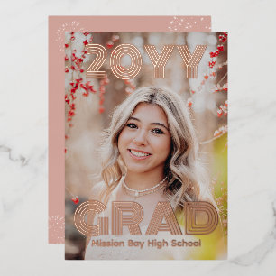 Invitation En Aluminium Fête d'obtention d'un diplôme de photographie mode