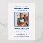 Invitation En Aluminium Fête d'or de la Marine moderne (Verso)