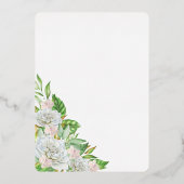 Invitation En Aluminium Fête du 25e anniversaire de mariage de l'Orchidée (Verso)