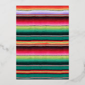 Invitation En Aluminium Fête mexicaine (Verso)