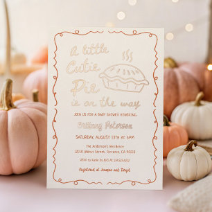 Invitation En Aluminium Fête Prénatale pour un Petit Chou à la Crème