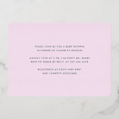 Invitation En Aluminium Fêtons l'or Pastel Pink Confetti (Verso)