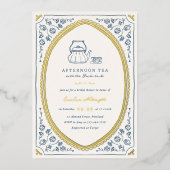 Invitation En Aluminium Feuille d'aluminium | Fête des mariées Whimsical V (Recto)