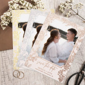 Invitation En Aluminium Filigree Floral Chinoiserie Enregistrer la date Ma