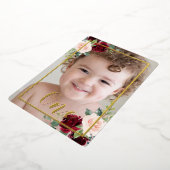 Invitation En Aluminium Filles ou garçons 1er anniversaire de fête Photo F (Rotation)