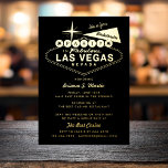 Invitation En Aluminium Fille's Weekend Las Vegas Bachelorette Party<br><div class="desc">Un vrai papier d'aluminium est là ! Customisez le texte de votre événement de fin de semaine de las vegas comme anniversaire ou fête de bachelorette. Choisissez parmi l'or, l'argent ou l'or rose feuille et éditez les couleurs arrière - plans sur l'avant et l'arrière. Illustration de Vegas par Becky Nimoy...</div>