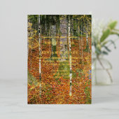 Invitation En Aluminium Fine Art Gustav Klimt Forest Mariage naturel (Debout devant)