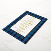 Invitation En Aluminium Fitzgerald Tartan Plaid Mariage Foil (Rotation)