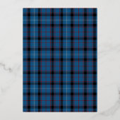 Invitation En Aluminium Fitzgerald Tartan Plaid Mariage Foil (Verso)