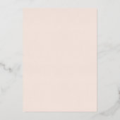 Invitation En Aluminium Flèche Rose or Flexible Quinceanera (Verso)