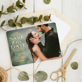 Invitation En Aluminium Flèches modernes | Photo Personnalisée Enregistrer