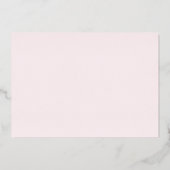 Invitation En Aluminium Fleur Aquarelle Cosmos Rose Enregistrer La Date (Verso)