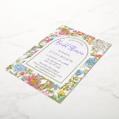 Invitation En Aluminium Fleur Jardin Fleur de Fille Douche nuptiale (Rotation)