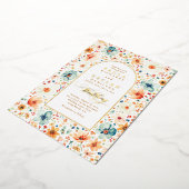 Invitation En Aluminium Fleur sauvage Meadow Garden Floral Boho Mariage de (Rotation)