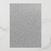 Invitation En Aluminium Fleur SILVER FOIL 25e anniversaire (Verso)