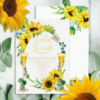 Fleurs de soleil Brunch nuptiale | Cadre Floral Eu