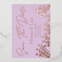 Fleurs Dites Sauvegarder la Date Pressée