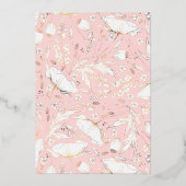 Invitation En Aluminium Fleurs sauvages dessinés à la main Élégant Mariage (Verso)