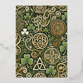 Invitation En Aluminium Floraison Celtique (Verso)