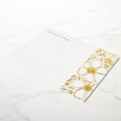 Invitation En Aluminium Floral Chic Peony Luxe Papeterie personnelle (Rotation)
