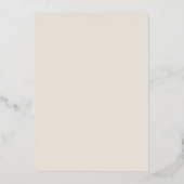 Invitation En Aluminium Floral doré | Mariage Gold Foil (Verso)